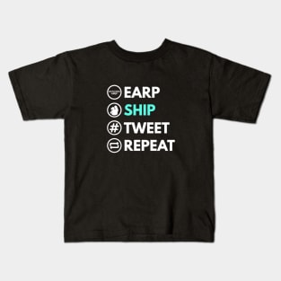 Earp Ship Tweet Repeat - Wynonna Earp Kids T-Shirt